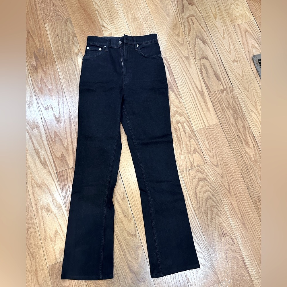 Helmut Lang Unisex (women 26 men 27) black jeans wide leg [used like new]